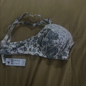 Floral Print Bra with Straps